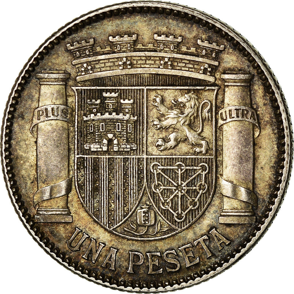 Coin, Spain, Peseta, 1933, AU(55-58), Silver, KM:750
