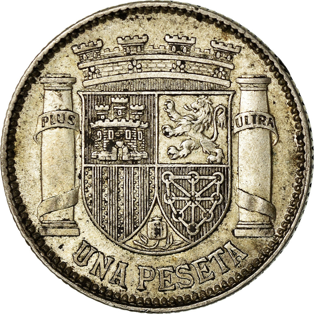 Coin, Spain, Peseta, 1933, EF(40-45), Silver, KM:750