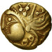 Moeda, Aulerci Eburovices, 1/4 Stater, 60-50 BC, AU(50-53), Dourado