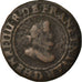 Moneta, Francia, Henri IV, Double Tournois, 1607, Lyon, B+, Rame, CGKL:202A
