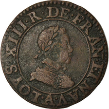Münze, Frankreich, Louis XIII, Double Tournois, 1615, Paris, SS, Kupfer