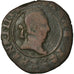 Coin, France, Henri III, Double Tournois, Rouen, F(12-15), Copper, CGKL:112