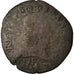 Coin, France, Henri III, Double Tournois, 1583, Tours, VG(8-10), Copper