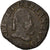 Moneta, Francja, Henri III, Double Tournois, 1587, Troyes, Fautée, VF(20-25)