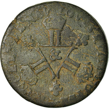 Moneta, Francia, Louis XIV, Six deniers dits "dardenne", 1712, Aix-en-Provence