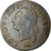 Moeda, França, Louis XVI, Liard, Liard, 1791, Rouen, VF(20-25), Cobre