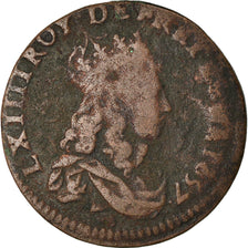 Monnaie, France, Louis XIV, Liard de France au buste juvénile, 1657 G
