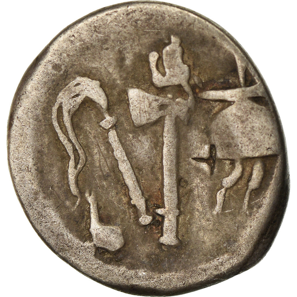 Munten, Julius Caesar, Denarius, FR, Zilver, Crawford:443/1