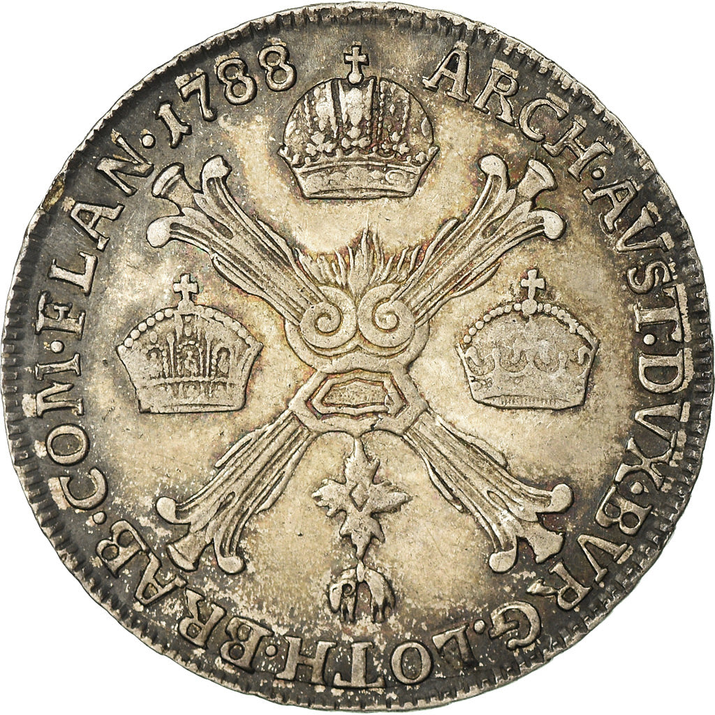 Coin, AUSTRIAN NETHERLANDS, Joseph II, 1/4 Kronenthaler, 1788, Günzburg