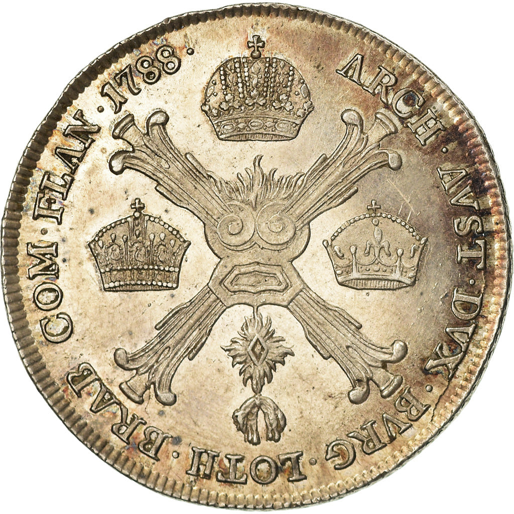 Coin, AUSTRIAN NETHERLANDS, Joseph II, 1/4 Kronenthaler, 1788, Vienna