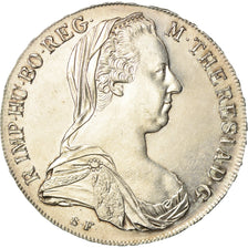 Monnaie, Autriche, Joseph II, Thaler, 1780, Vienna, Refrappe, SUP+, Argent