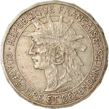 Coin, Guadeloupe, 50 Centimes, 1921, Paris, EF(40-45), Copper-nickel, KM:45