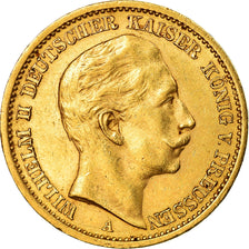 Coin, German States, PRUSSIA, Wilhelm II, 20 Mark, 1909, Berlin, EF(40-45)