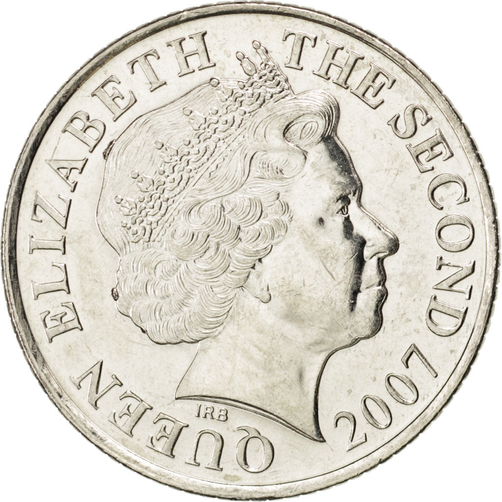 JERSEY, 10 Pence, 2007, KM #106, MS(63), Copper-Nickel, 24.5, 6.48