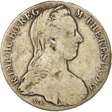 Coin, Austria, Joseph II, Thaler, 1780, Vienna, Restrike, F(12-15), Silver