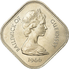 Moneta, Guernsey, Elizabeth II, 10 Shilling, 1966, SPL-, Rame-nichel, KM:19