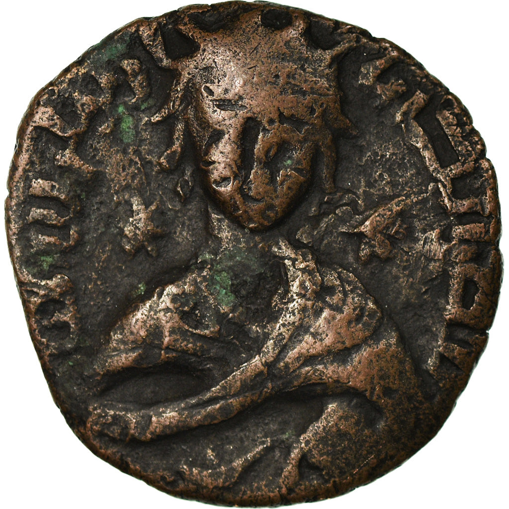Coin, Artuqids, Nasir al-Din, Dirham, AH 599 (1202/3), Mardin, VF(30-35), Bronze