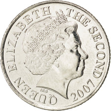 Coin, Jersey, Elizabeth II, 10 Pence, 2007, MS(63), Copper-nickel, KM:106