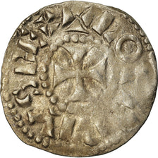 Coin, France, Lotharius, Denarius, 960-980, Bourges, EF(40-45), Silver, Prou:755
