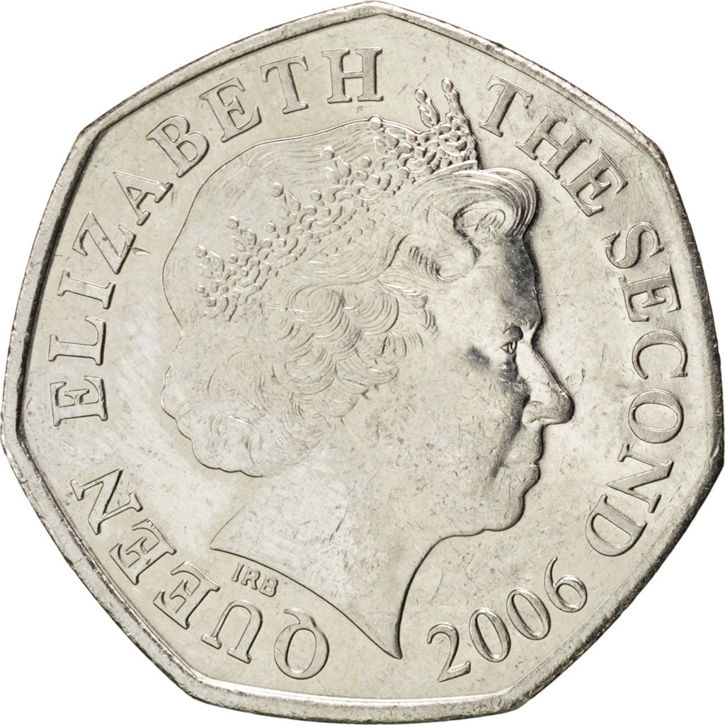 JERSEY, 50 Pence, 2006, KM #108, MS(63), Copper-Nickel, 27.3, 7.95