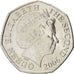 JERSEY, 50 Pence, 2006, KM #108, MS(63), Copper-Nickel, 27.3, 7.95