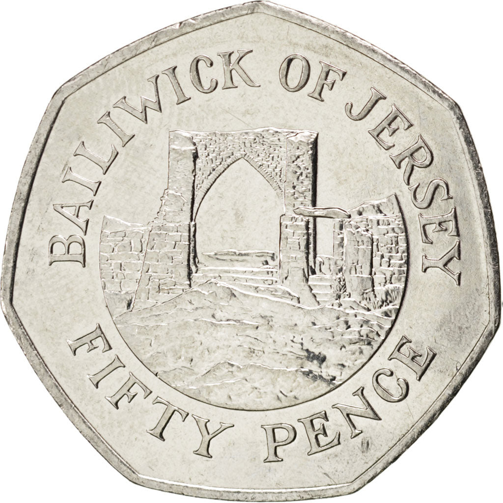 JERSEY, 50 Pence, 2006, KM #108, MS(63), Copper-Nickel, 27.3, 7.95