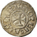 Moneda, Francia, Lotharius, Denarius, 960-980, Bourges, MBC, Plata, Prou:755