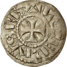 Moneta, Francia, Lotharius, Denarius, 960-980, Bourges, BB, Argento, Prou:755