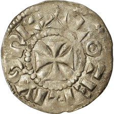 Coin, France, Lotharius, Denarius, 960-980, Bourges, AU(50-53), Silver, Prou:755