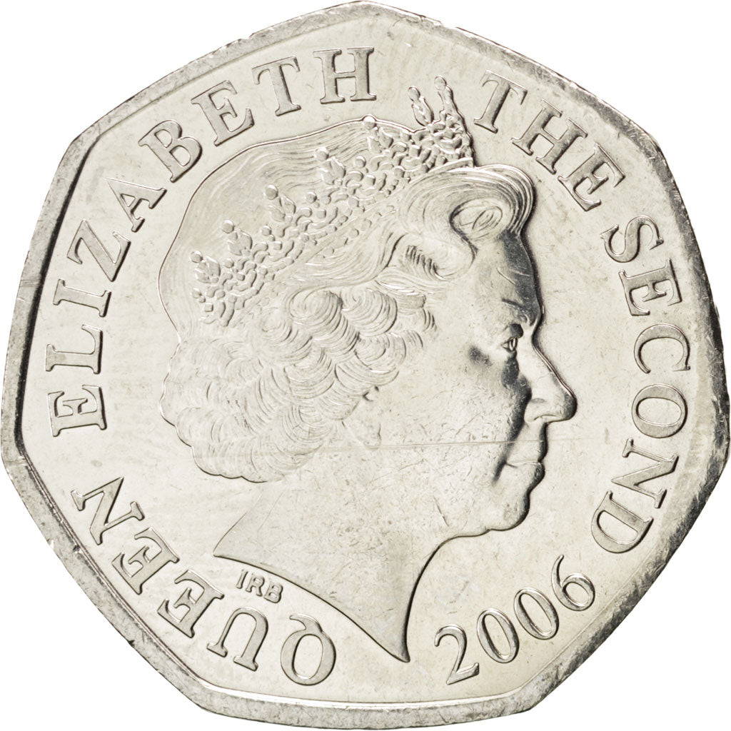 JERSEY, 50 Pence, 2006, KM #108, MS(63), Copper-Nickel, 27.3, 8.01