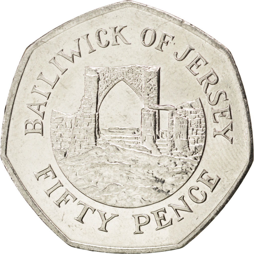 JERSEY, 50 Pence, 2006, KM #108, MS(63), Copper-Nickel, 27.3, 8.01