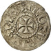 Coin, France, Lotharius, Denarius, 960-980, Bourges, AU(50-53), Silver, Prou:755