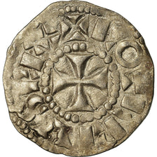 Coin, France, Lotharius, Denarius, 960-980, Bourges, EF(40-45), Silver, Prou:755