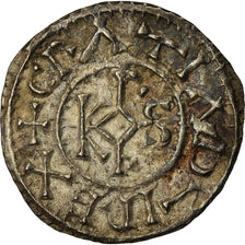 Moneta, Francja, Charles le Chauve, Denier, 864-865, Curtisasonien, AU(50-53)