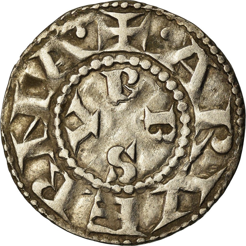 Munten, Frankrijk, Auvergne, Évêché de Clermont, Denarius, Clermont, PR