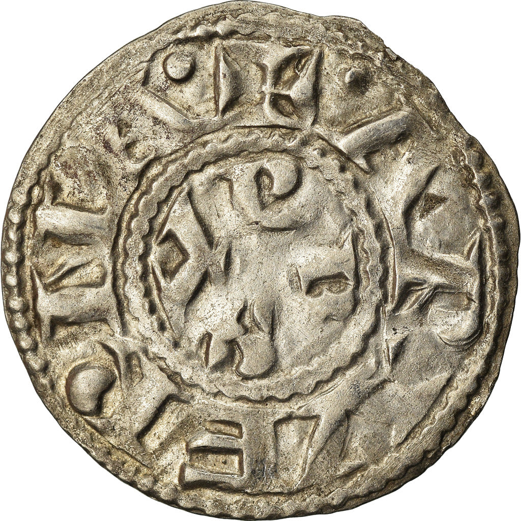 Moneda, Francia, Auvergne, Évêché de Clermont, Denarius, Clermont, EBC