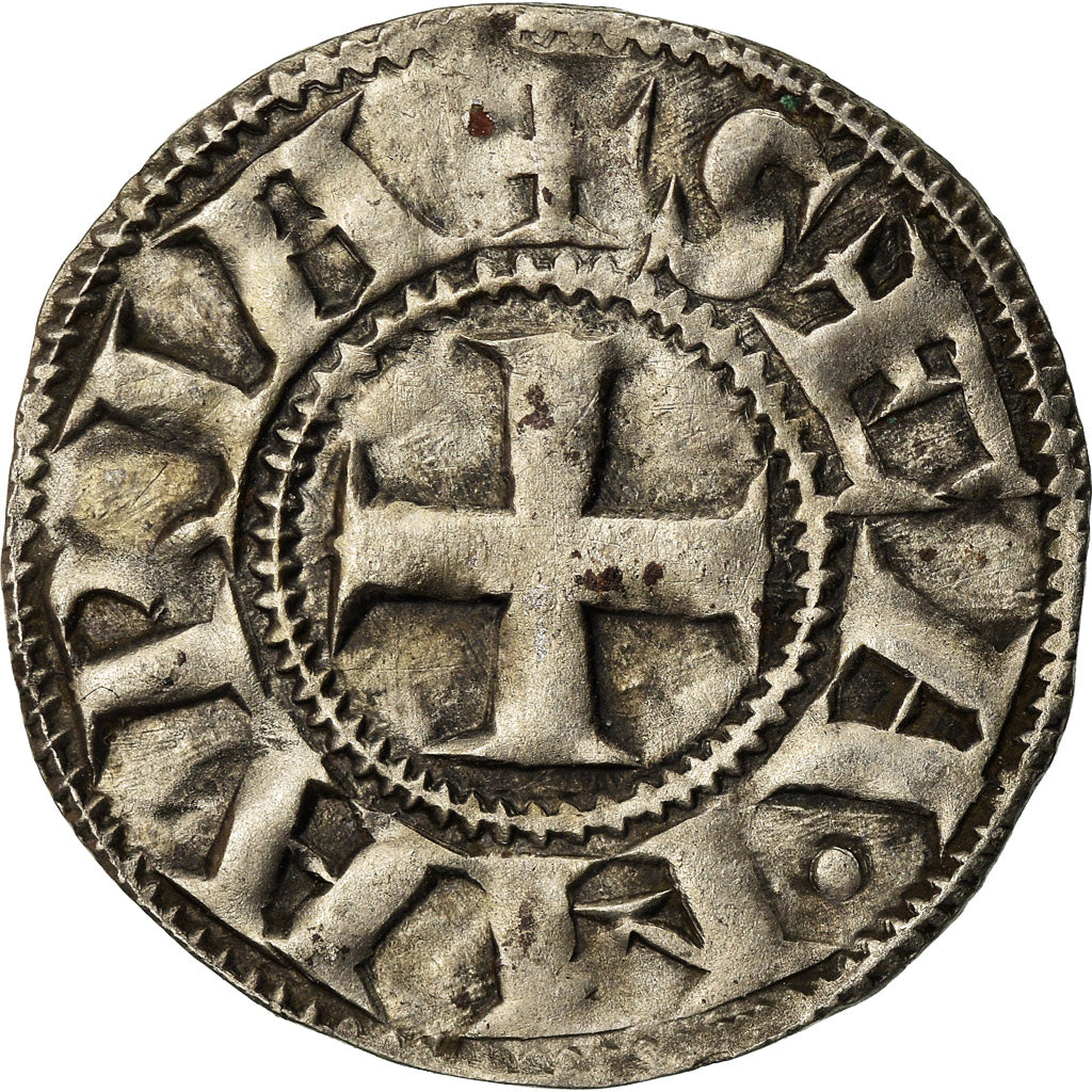 Moneda, Francia, Auvergne, Évêché de Clermont, Denarius, Clermont, MBC+