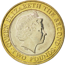 JERSEY, 2 Pounds, 1998, KM #102, MS(63), Bi-Metallic, 28.4, 11.91
