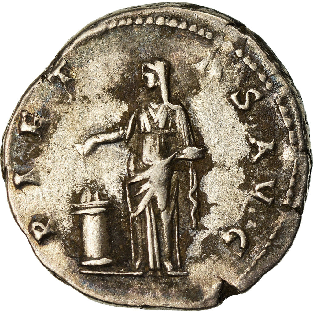 Coin, Faustina I, Denarius, 145, Rome, AU(50-53), Silver, RIC:394