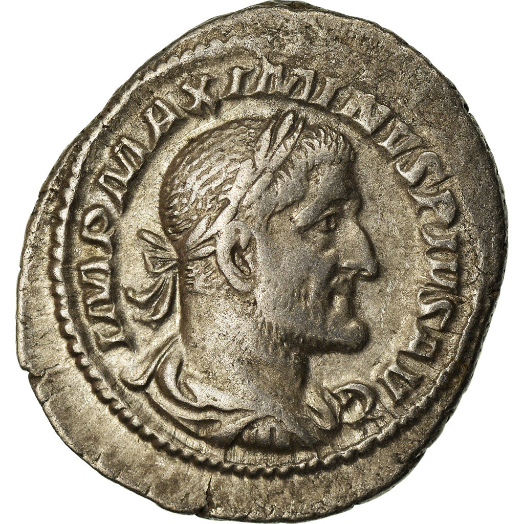 Coin, Maximinus I Thrax, Denarius, AD 236, Rome, AU(50-53), Silver, RIC:16