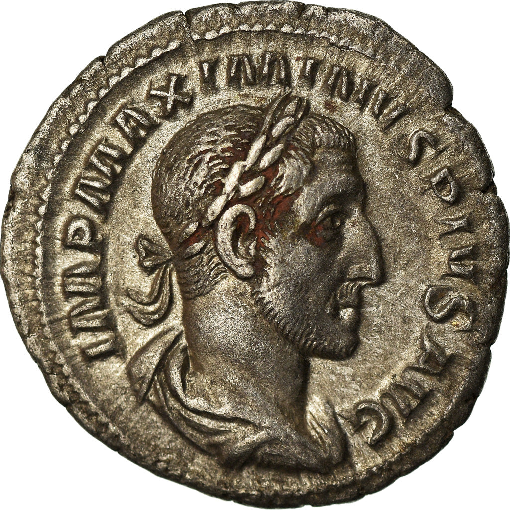 Coin, Maximinus I Thrax, Denarius, 235, Rome, AU(50-53), Silver, RIC:1