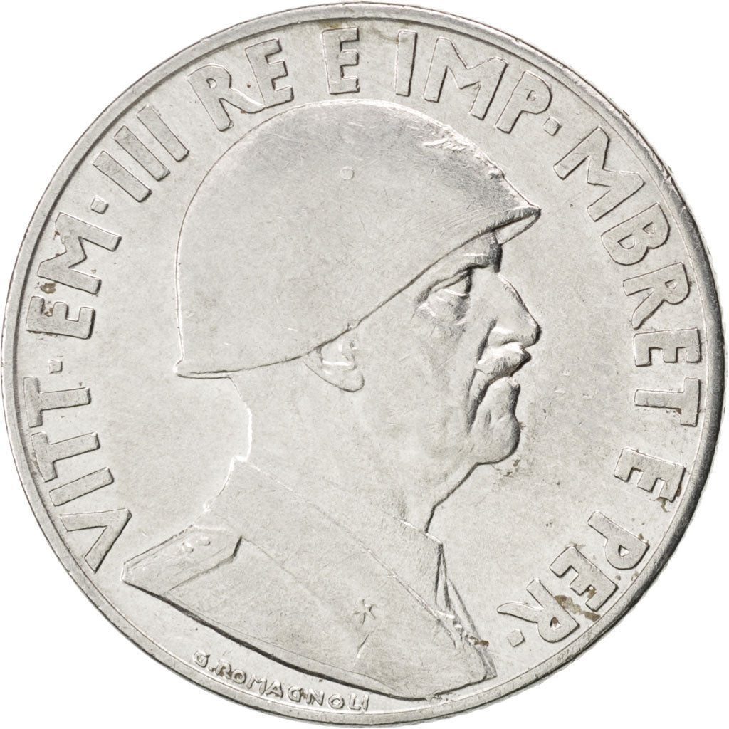 Albania, Vittorio Emanuele III, Lek, 1939, BB+, Acciaio inossidabile, KM:31