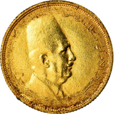 Moeda, Egito, Fuad I, 20 Piastres, 1923, British Royal Mint, VF(30-35), Dourado