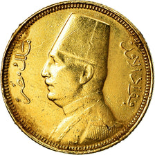 Moeda, Egito, Fuad I, 20 Piastres, 1930, British Royal Mint, EF(40-45), Dourado