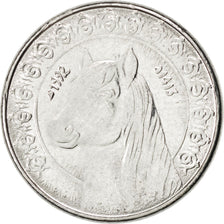 Coin, Algeria, 1/2 Dinar, 1992, Algiers, MS(63), Stainless Steel, KM:128