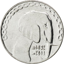 Coin, Algeria, 5 Dinars, 2011, MS(63), Stainless Steel, KM:123