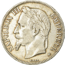 Coin, France, Napoléon III, 5 Francs, 1868, Strasbourg, VF(30-35), Silver