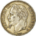 Moneta, Francia, Napoléon III, 5 Francs, 1868, Strasbourg, BB, Argento