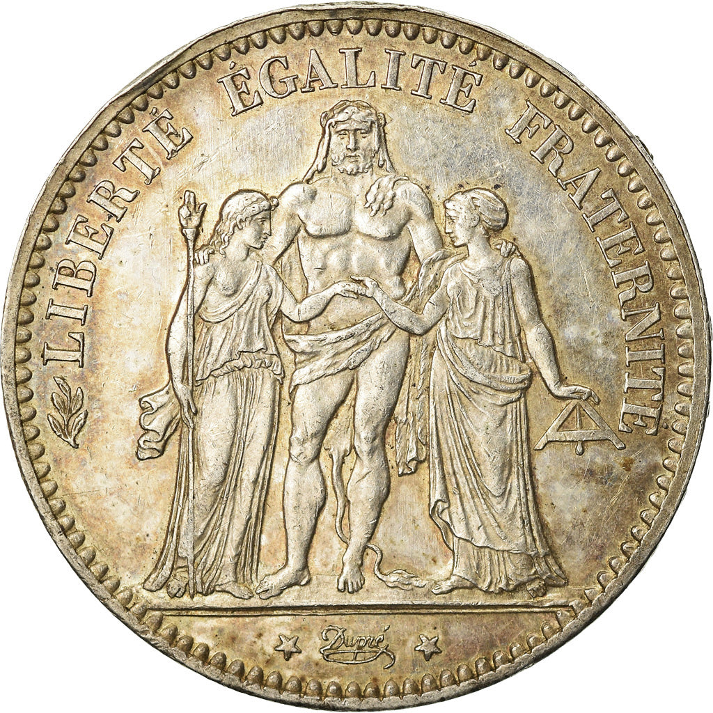 Coin, France, Hercule, 5 Francs, 1875, Paris, AU(55-58), Silver, KM:820.1