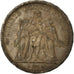 Moneta, Francia, Hercule, 5 Francs, 1873, Paris, BB, Argento, KM:820.1